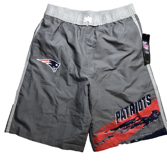 NFL Apparel Swimsuit Youth Large 14-16 Patriots Football - Picture 1 of 9